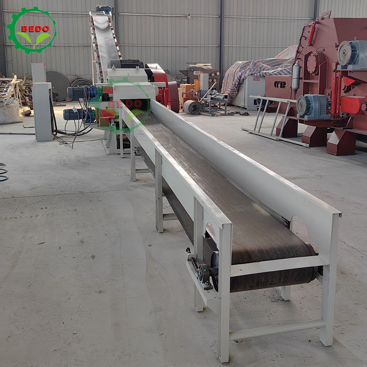 55KW 590rpm বাণিজ্যিক কাঠ Crusher মেশিন ড্রাম টাইপ চিপার Shredder ভারী দায়িত্ব