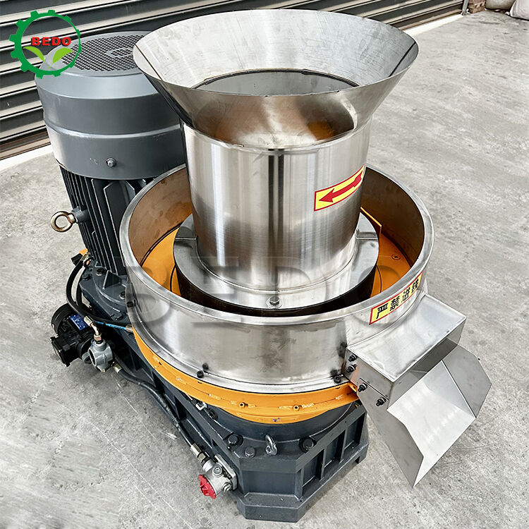 জৈববস্তু তৈরির জন্য 90% পোড়ন ক্ষমতা এবং 500 কেজি/ঘণ্টা উৎপাদন ক্ষমতা সহ 6-10 মিমি আকারের কাঠের পেলিট মেশিন