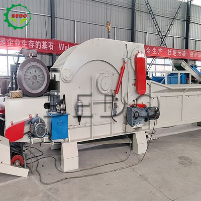 3KW 4KW ডিসচার্জিং মোটর পাওয়ার কাঠ Crusher মেশিন 1000MM প্রস্থ ফিডার আকার সঙ্গে
