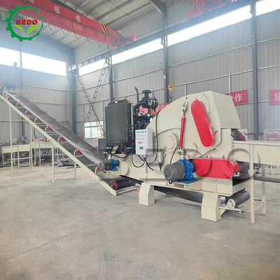 235 এইচপি প্রধান শক্তি এবং সিই সার্টিফিকেট সহ ডিজেল ইঞ্জিন চালিত কাঠের চিপার মেশিন